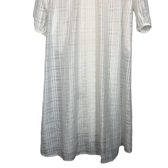 BIRGITTE HERSKIND Karma Organza Long Sleeve Maxi Dress in White - Picture 9 of 13